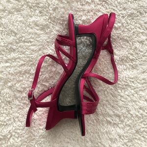 Hot Pink sexy sequined heels